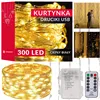 Ziemassvētku LED lampiņu aizkars Springos CL0183, 300 LED, 3X3 m, silti balts